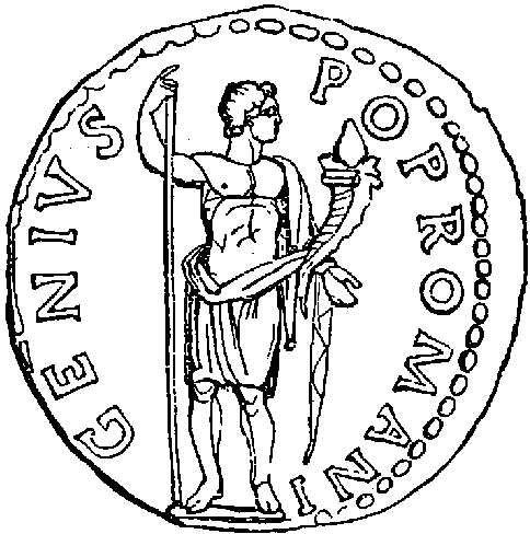 Reverse of a brass Coin of Antoninus Pius